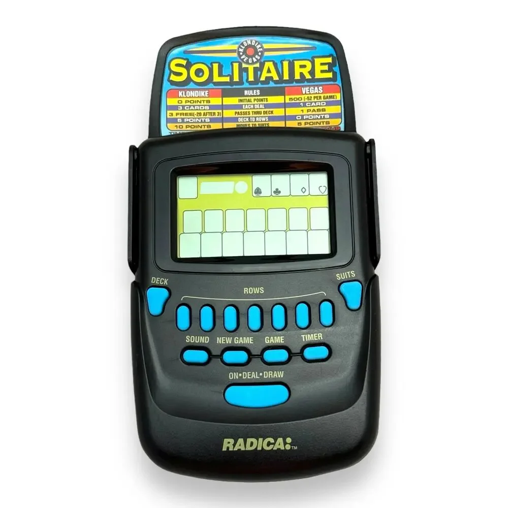 Radica Solitaire Handheld Electronic Game